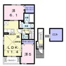 クラール・エフⅡ 2LDKの間取り