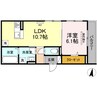 ベルフィーユⅡ 1LDKの間取り
