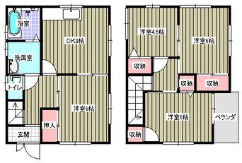 間取図 サンコーポ松岡Ⅲ