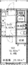 N-one 1Kの間取り