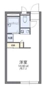レオパレス府中赤繁 1Kの間取り