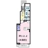プラダ　グレイス 1Rの間取り