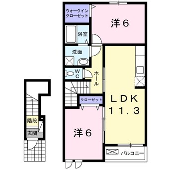 間取図 ラフレシールＣ