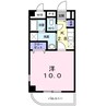 ドミールソレイユ 1Kの間取り