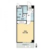 フィネス三之丸 1Kの間取り