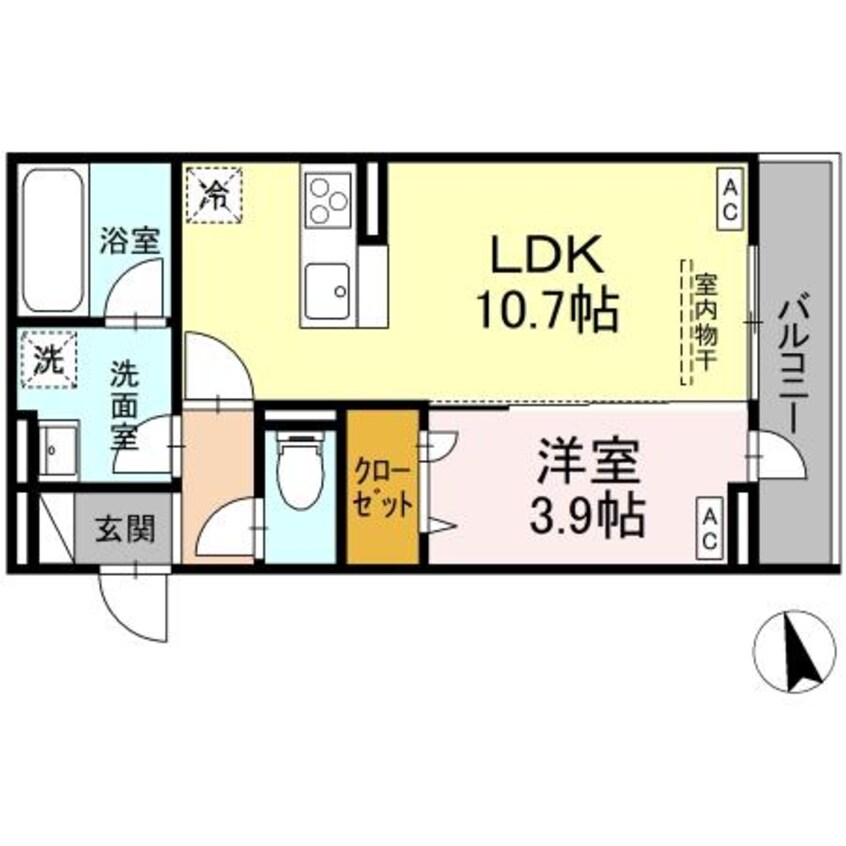 間取図 D-residence引野