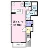 クラールエーリ 1Rの間取り