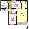 さくらハウス 2LDKの間取り