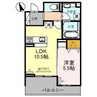 グランコート幸 1LDKの間取り