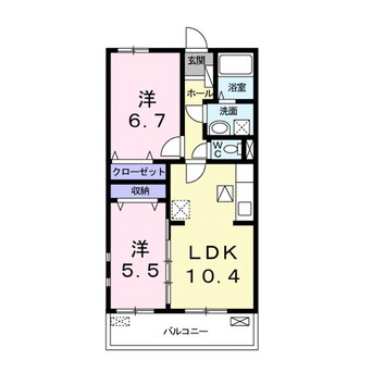 間取図 ブランシュ　Ｂ
