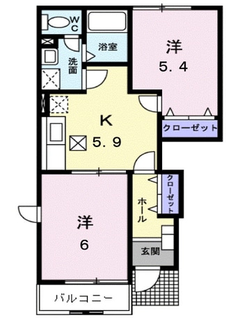 間取図 ベルオーブメゾンＢ