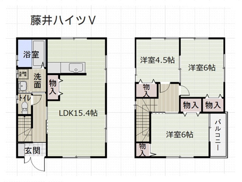 間取図 藤井ハイツⅤ