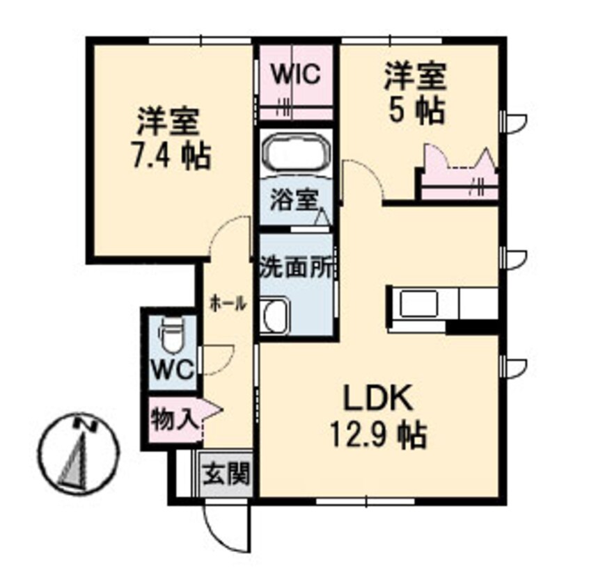 間取図 ｌａ　ｆｒａｉｓｅ（ラ　フレーズ）