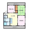 オリーブハウス万能倉 3DKの間取り