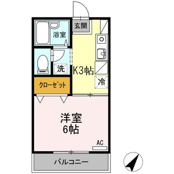 間取図 アネックス大和　B棟