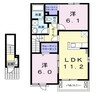 ソラール 2LDKの間取り