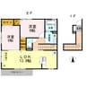 プレミアコート 2LDKの間取り