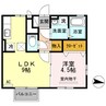 モナリエ南蔵王 1LDKの間取り