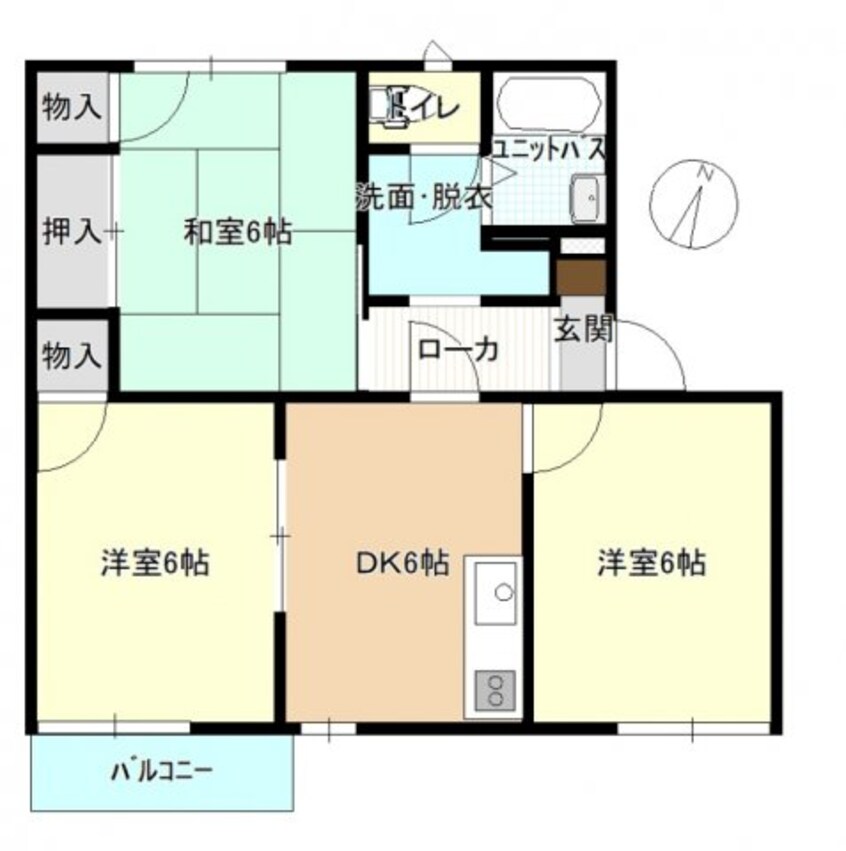 間取図 王子サンハイツA