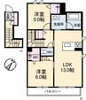 Ｓａｐｈｉｒ　Ｓ 2LDKの間取り