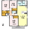 グレイスヒルズ蔵王 C棟 3LDKの間取り