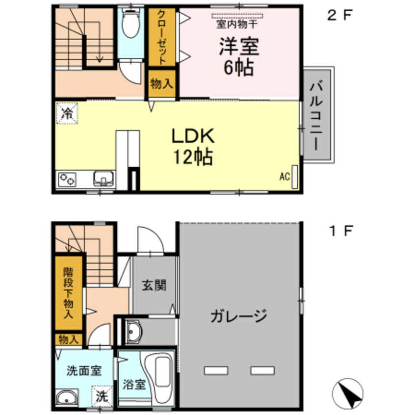 間取図 クレールコート