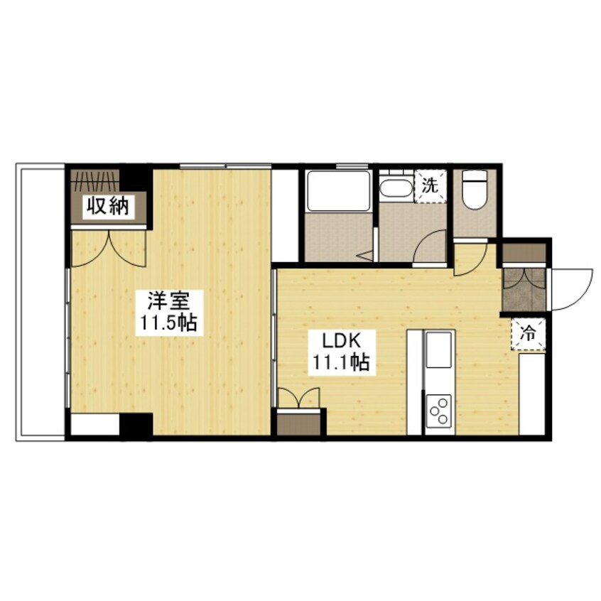 間取図 クレスト明治町