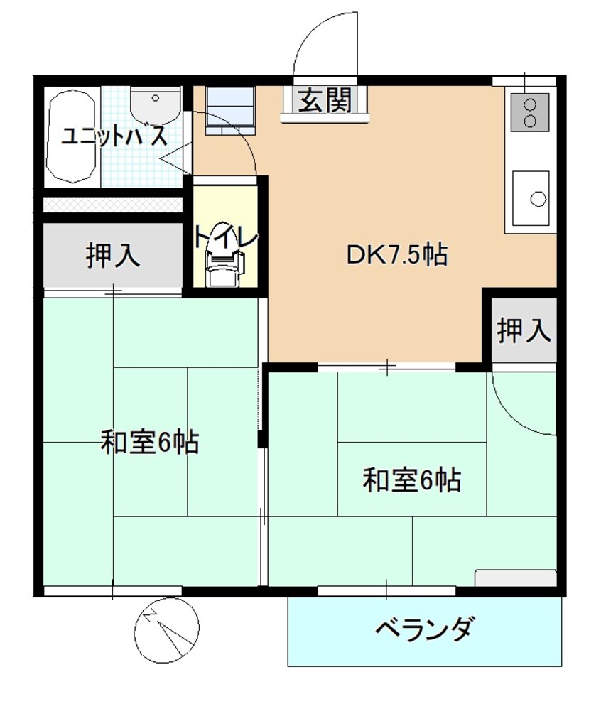 間取図 王子サンハイツC