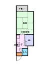 大福マンションII 1Kの間取り