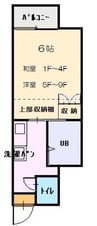 大福マンションII 1Kの間取り
