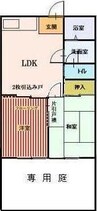 メゾンニシヤ 2DKの間取り