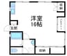 ピエタ 1Rの間取り
