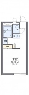レオパレスサンハイム 1Kの間取り