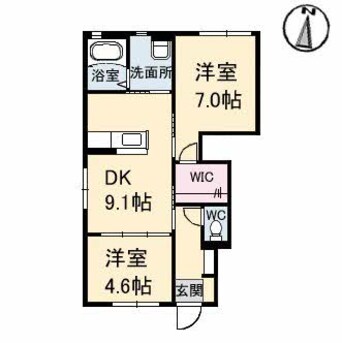間取図 フロレゾンB