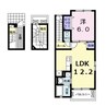 ラ・ルーチェ　Ａ 1LDKの間取り