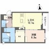 イスタナ若松 1LDKの間取り
