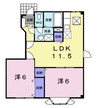 ルミナスオノ 2LDKの間取り