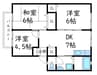 サンビレッジ新湯野A棟 3DKの間取り
