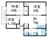 サンビレッジ新湯野A棟 3DKの間取り