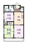 セフィーロ横尾 3DKの間取り