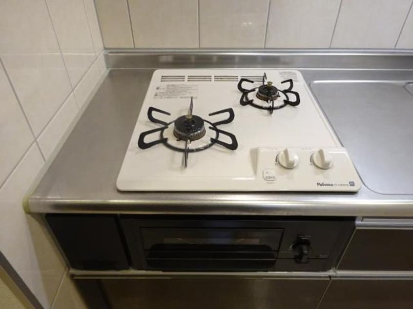 二口コンロ(グリル付) メイト