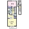 アーバンハイツ小松Ｄ 1LDKの間取り