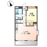 アルファルドⅡ 1LDKの間取り