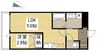 月光福山三吉町 1LDKの間取り