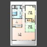 沖野上壱番館 2LDKの間取り