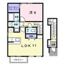 クラールエーリ 1LDKの間取り