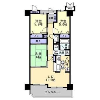 間取図 アルファステイツ沖野上