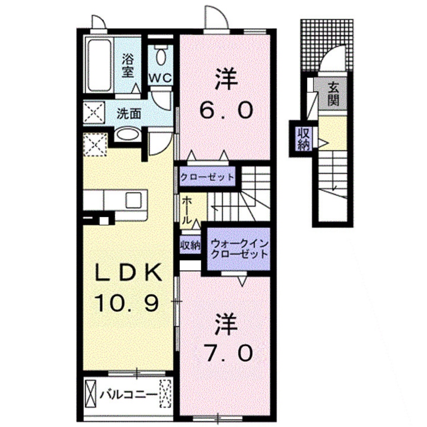 間取図 ルミエール　ＫＡＷＡＩ