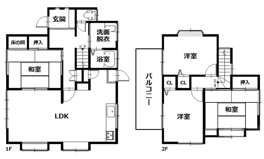 間取図 幕山台２丁目貸戸建