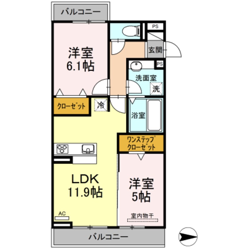 間取図 D-グレイス B棟